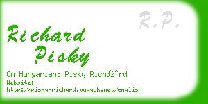 richard pisky business card